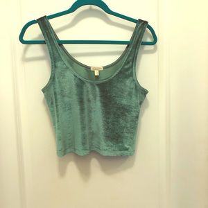 Turquoise crop top